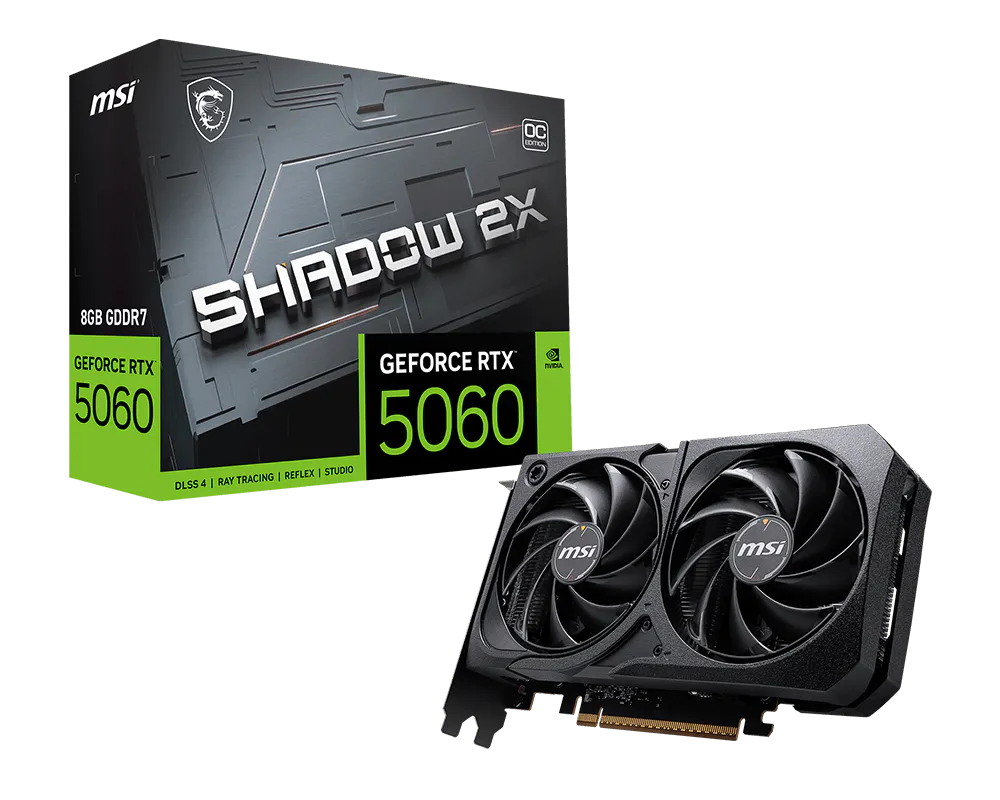NVIDIA GeForce RTX 5060 MSI Shadow 2X OC 8GB